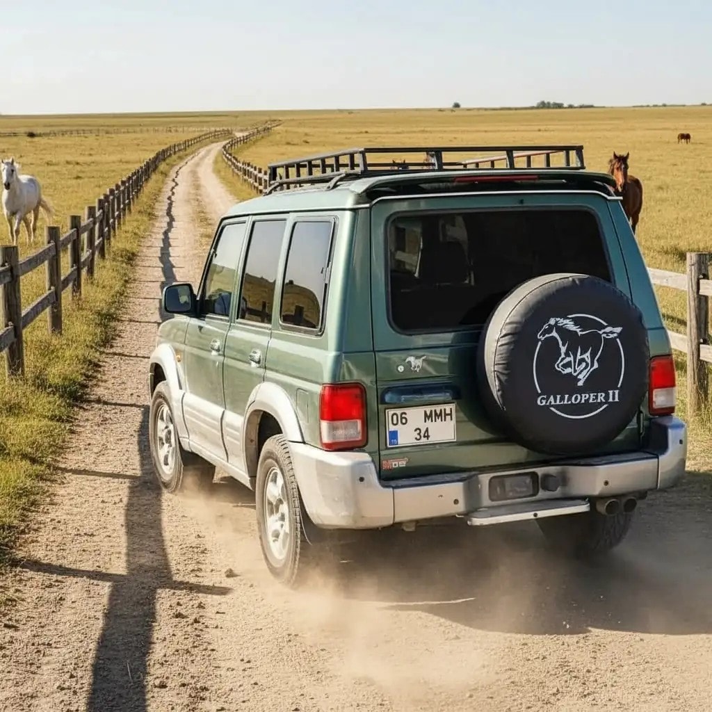 Hyundai Galloper Logo Spare Wheel Tire Cover